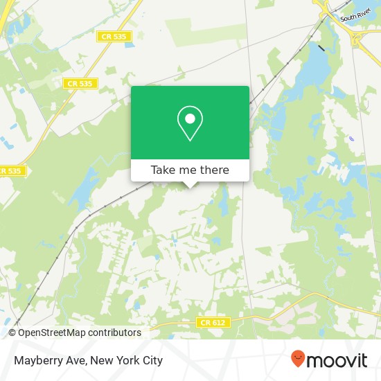 Mapa de Mayberry Ave, Monroe Twp, NJ 08831