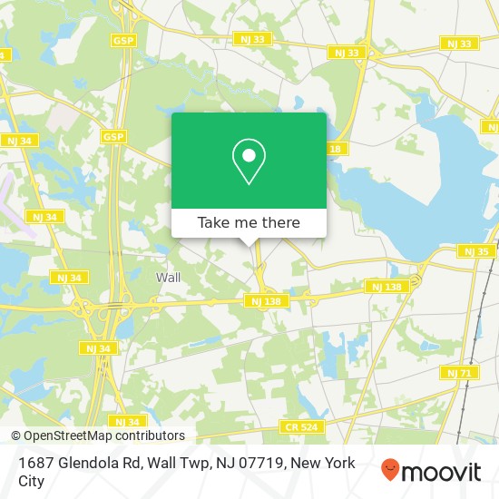 1687 Glendola Rd, Wall Twp, NJ 07719 map
