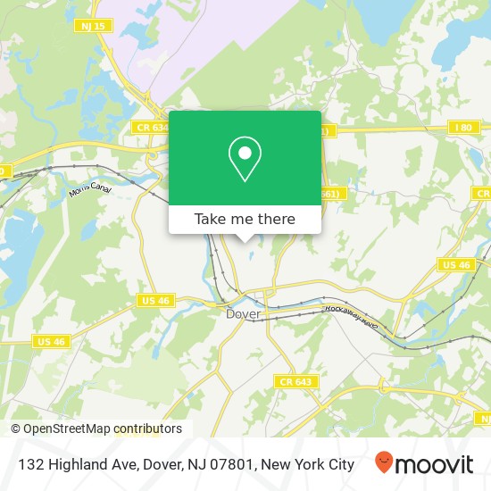 132 Highland Ave, Dover, NJ 07801 map