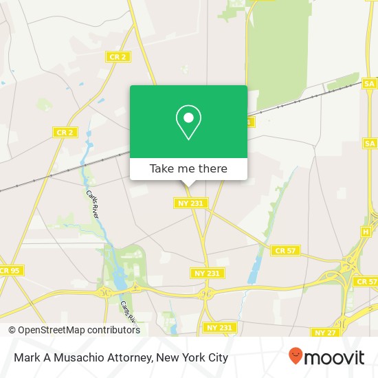 Mapa de Mark A Musachio Attorney, 1641 Deer Park Ave
