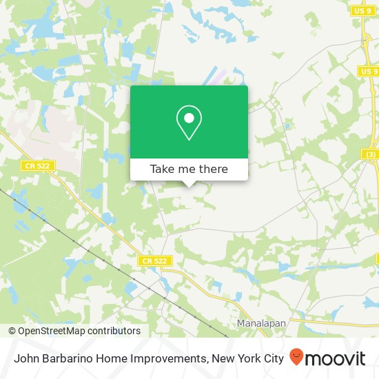 Mapa de John Barbarino Home Improvements, 244 Longwood Dr