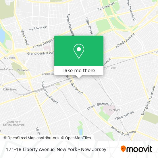 171-18 Liberty Avenue map