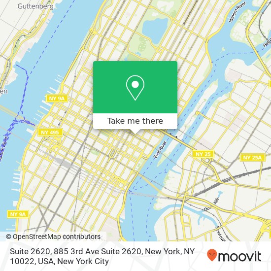 Suite 2620, 885 3rd Ave Suite 2620, New York, NY 10022, USA map