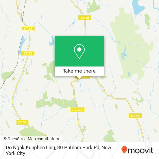 Mapa de Do Ngak Kunphen Ling, 30 Putnam Park Rd