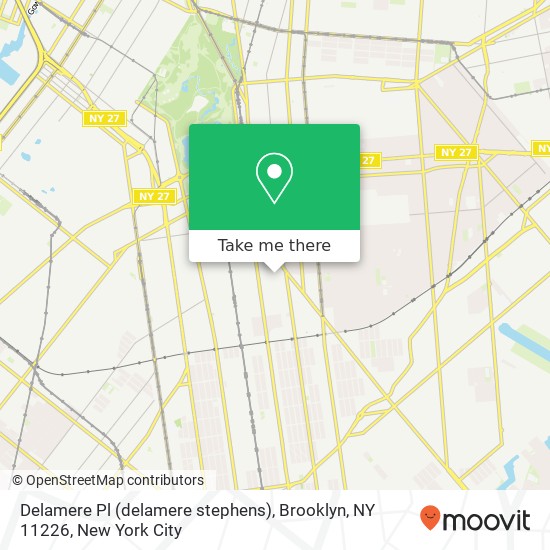 Delamere Pl (delamere stephens), Brooklyn, NY 11226 map