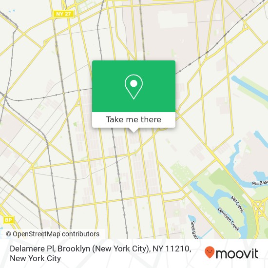 Mapa de Delamere Pl, Brooklyn (New York City), NY 11210