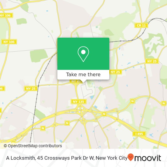 Mapa de A Locksmith, 45 Crossways Park Dr W