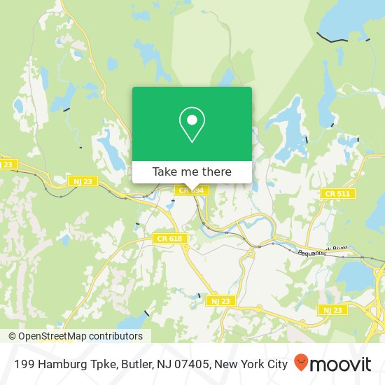 Mapa de 199 Hamburg Tpke, Butler, NJ 07405
