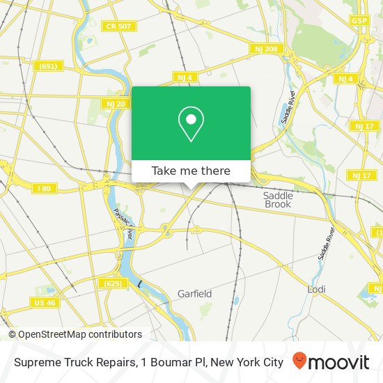 Mapa de Supreme Truck Repairs, 1 Boumar Pl
