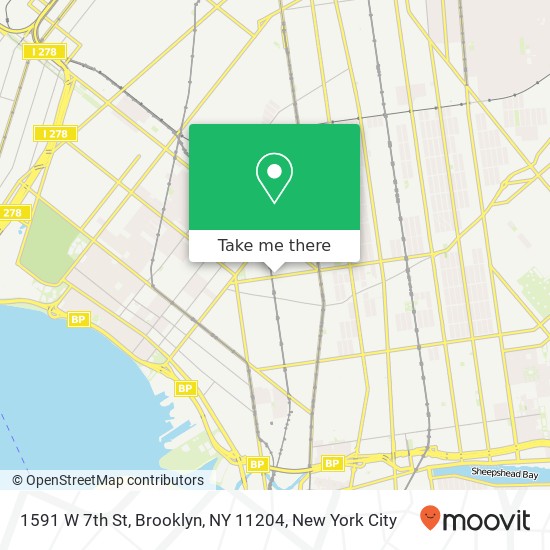 1591 W 7th St, Brooklyn, NY 11204 map