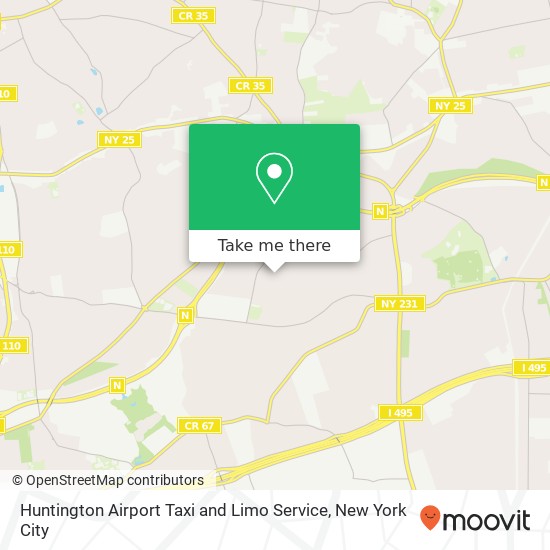 Mapa de Huntington Airport Taxi and Limo Service