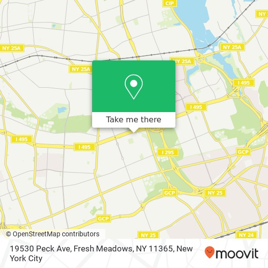 Mapa de 19530 Peck Ave, Fresh Meadows, NY 11365