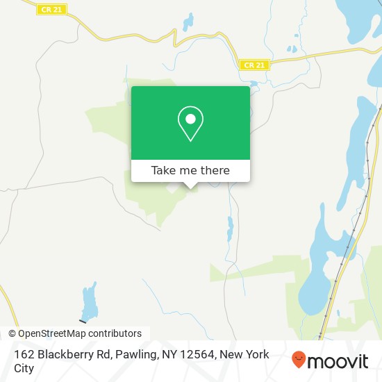 Mapa de 162 Blackberry Rd, Pawling, NY 12564