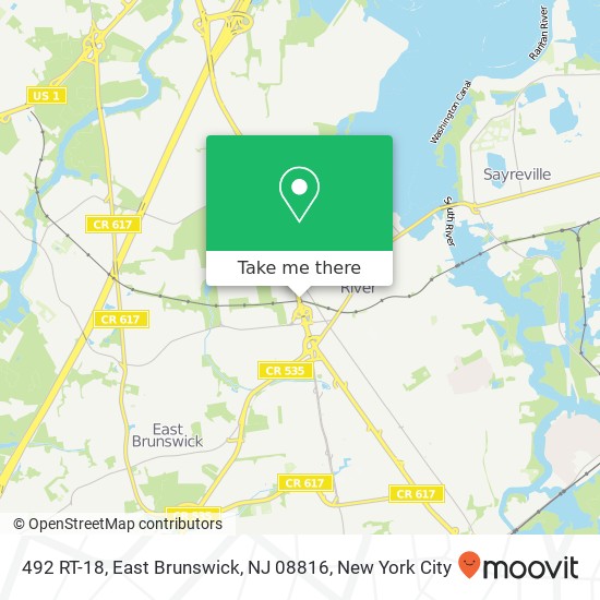 492 RT-18, East Brunswick, NJ 08816 map