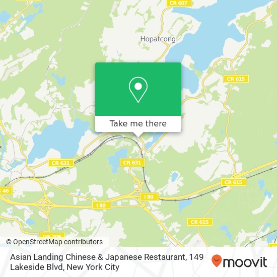 Asian Landing Chinese & Japanese Restaurant, 149 Lakeside Blvd map