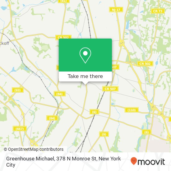 Mapa de Greenhouse Michael, 378 N Monroe St
