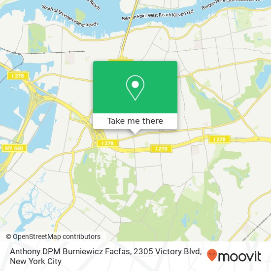 Anthony DPM Burniewicz Facfas, 2305 Victory Blvd map
