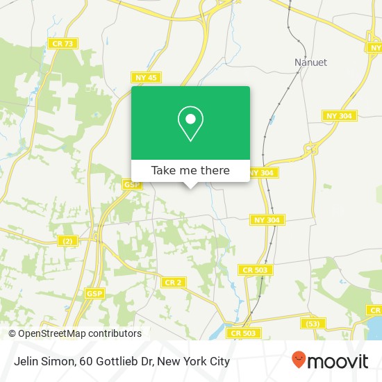 Mapa de Jelin Simon, 60 Gottlieb Dr