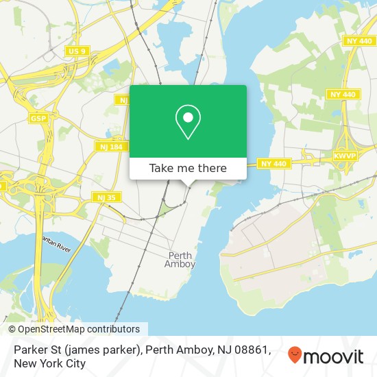 Parker St (james parker), Perth Amboy, NJ 08861 map