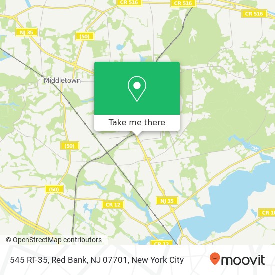Mapa de 545 RT-35, Red Bank, NJ 07701