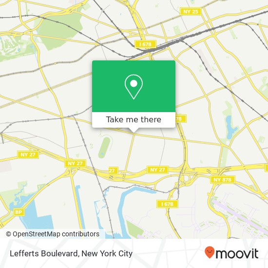 Mapa de Lefferts Boulevard