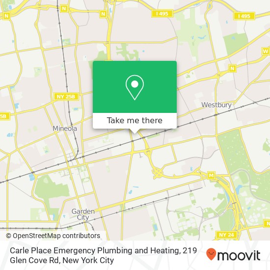 Carle Place Emergency Plumbing and Heating, 219 Glen Cove Rd map
