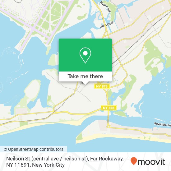 Mapa de Neilson St (central ave / neilson st), Far Rockaway, NY 11691
