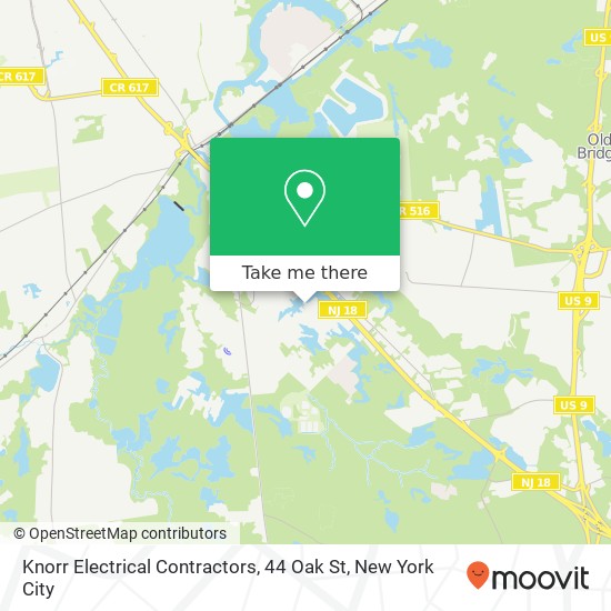 Mapa de Knorr Electrical Contractors, 44 Oak St