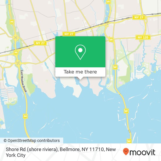 Shore Rd (shore riviera), Bellmore, NY 11710 map
