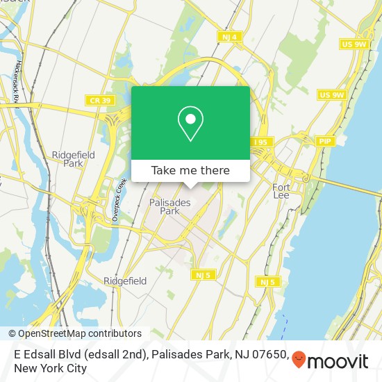 E Edsall Blvd (edsall 2nd), Palisades Park, NJ 07650 map
