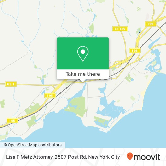 Lisa F Metz Attorney, 2507 Post Rd map