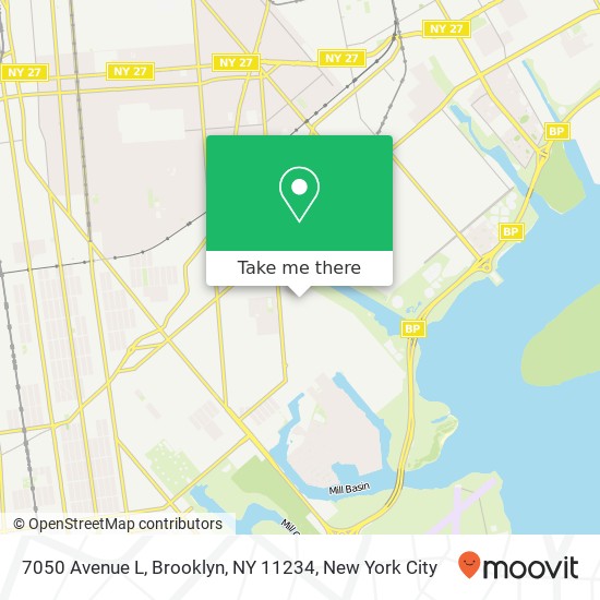 Mapa de 7050 Avenue L, Brooklyn, NY 11234