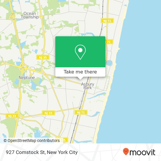 927 Comstock St, Asbury Park, NJ 07712 map