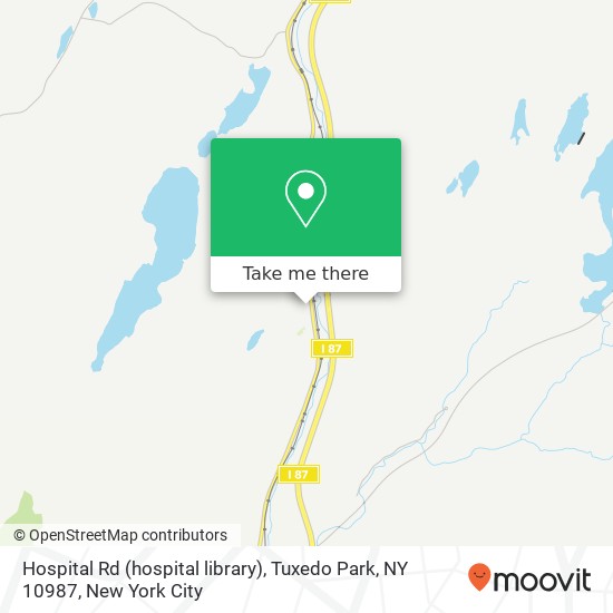 Hospital Rd (hospital library), Tuxedo Park, NY 10987 map