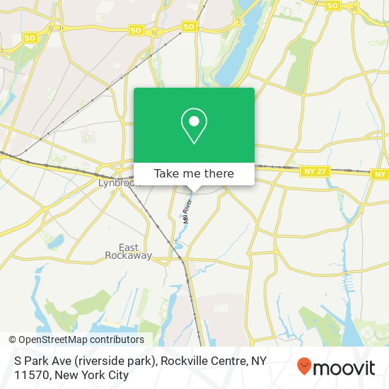 S Park Ave (riverside park), Rockville Centre, NY 11570 map