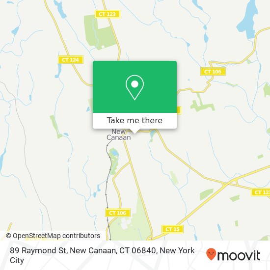 89 Raymond St, New Canaan, CT 06840 map