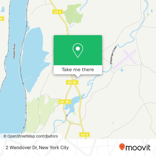 Mapa de 2 Wendover Dr, Poughkeepsie, NY 12601