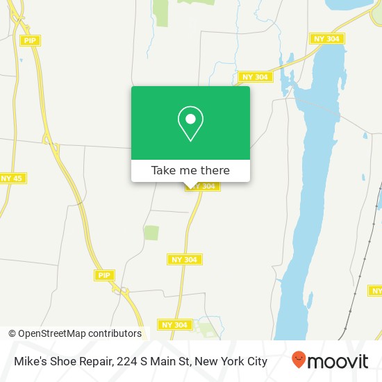 Mapa de Mike's Shoe Repair, 224 S Main St