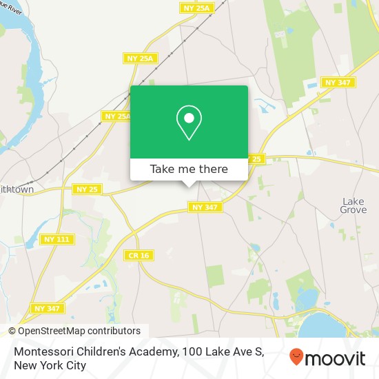 Mapa de Montessori Children's Academy, 100 Lake Ave S