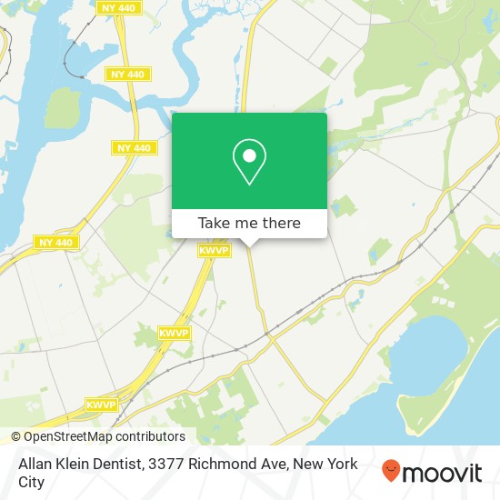 Mapa de Allan Klein Dentist, 3377 Richmond Ave