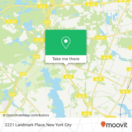 2221 Landmark Place map