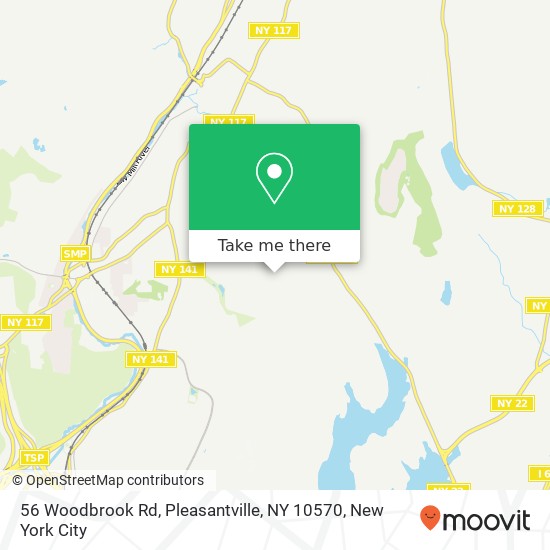 Mapa de 56 Woodbrook Rd, Pleasantville, NY 10570