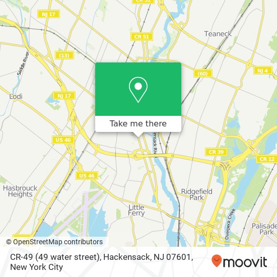 CR-49 (49 water street), Hackensack, NJ 07601 map