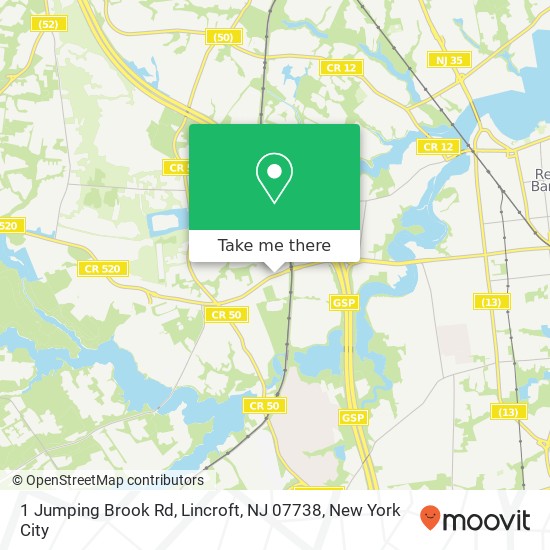 1 Jumping Brook Rd, Lincroft, NJ 07738 map