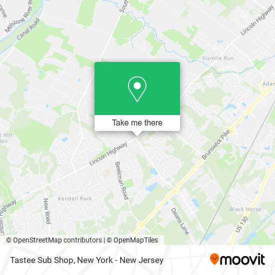 Tastee Sub Shop map