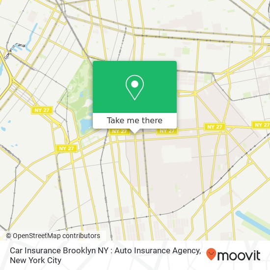 Car Insurance Brooklyn NY : Auto Insurance Agency, Rogers Ave map