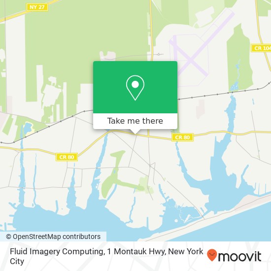 Mapa de Fluid Imagery Computing, 1 Montauk Hwy