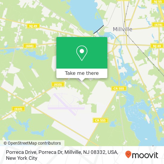 Porreca Drive, Porreca Dr, Millville, NJ 08332, USA map