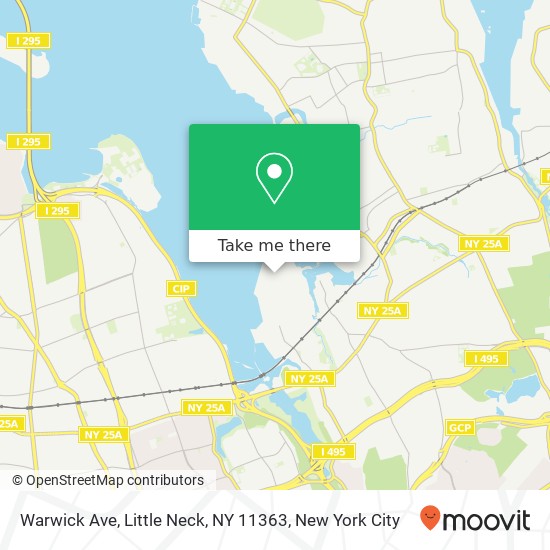 Mapa de Warwick Ave, Little Neck, NY 11363