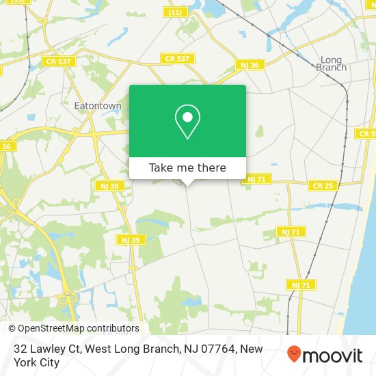 32 Lawley Ct, West Long Branch, NJ 07764 map